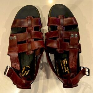 Dr. Martens Brown Lug Sole Sandals
